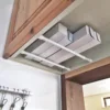 Telescopic Curtain Rod Rail Wardrobe Closet Clothes Towel Hanging Pole Bathroom Shower Clothes Hanger Towel Bar Saving Space 3