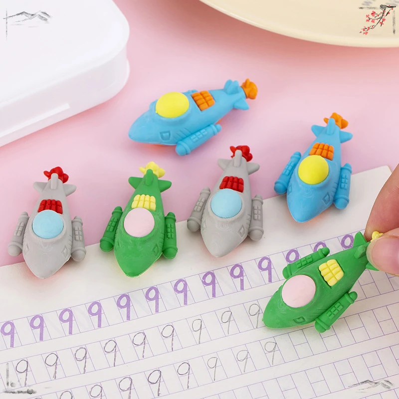 창의적인 귀여운 잠수함 스타일링 학생 지우개, 최종 크리스마스 선물, 경품 선물, 생일 학교 용품, 24 개