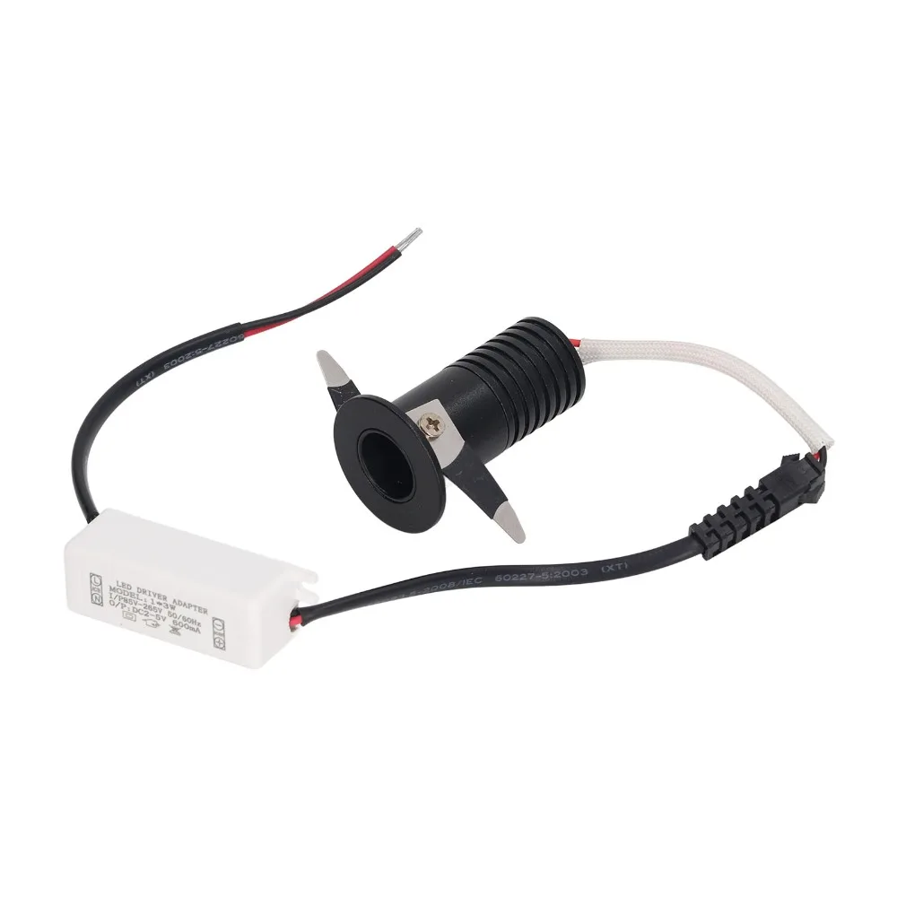 3W LED 매립형 스포트라이트 AC 85-265V 알루미늄 언더 캐비닛 조명(LED 드라이버 포함) 미니 다운라이트 가구 쇼케이스