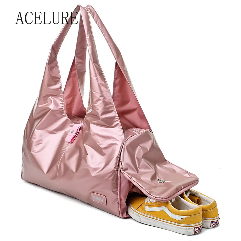 

ACELURE Large Capcacity All-match Luggage Travel Hand Bag Yoga Fitness Bag Solid Color Fashion Women Men Travel Bag Casual Totes