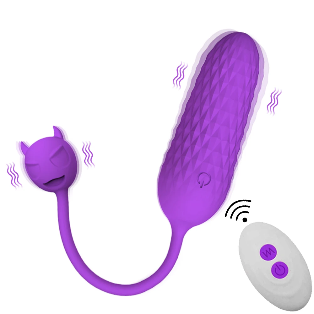 Ended Vibrator Doppel 10 Geschwindigkeit Vibrierende Ei Kugel Wireless Remote Nippel Klitoris Stimulation Weibliche Mas_voghion.com