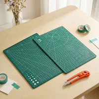3mm Thick Three-Layer Self-Healing Cutting Mat, Available in A3/A4 Sizes, Cut-Resistant for Leather Crafts, with Angle Scale, Non-Slip Waterproof Pvc Desktop Mat, Suitable for Sewing, Quilting, Leather Crafts, Paper Mo 5