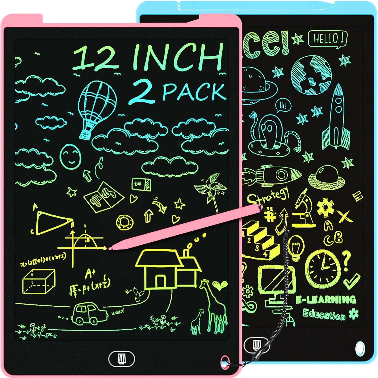 10/12/16 inch LCD Writing Tablet Drawing Board Montessori Educational Drawing Toys For Kids Students Magic Blackboard Toy Gift