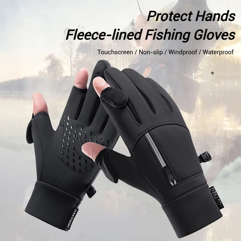 Winter Waterproof Warm Gloves Outdoor Sports Windproof Touch Screen Gloves for Men Women Hiking Cycling Fishing Ski Gloves