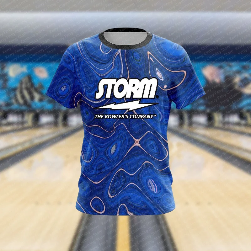 2024 Latest Hot Selling Bowling Men's Sports Shirt T-shirt Daily Indoor Leisure Comfortable Sweating Fashion Short Sleeve Top 3