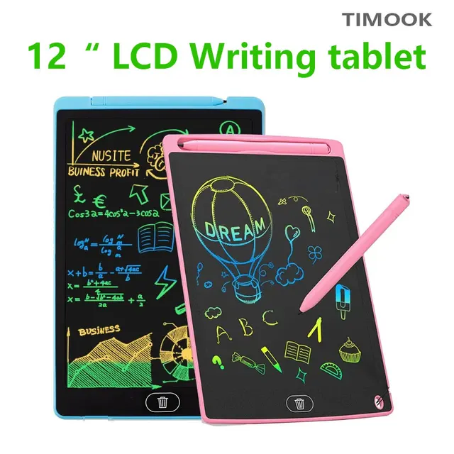 Tablets Electronic Handwriting Pad 12 inch Writing Board Drawing Tablet LCD Screen Writing Tablet Digital Graphic Toys for child 3