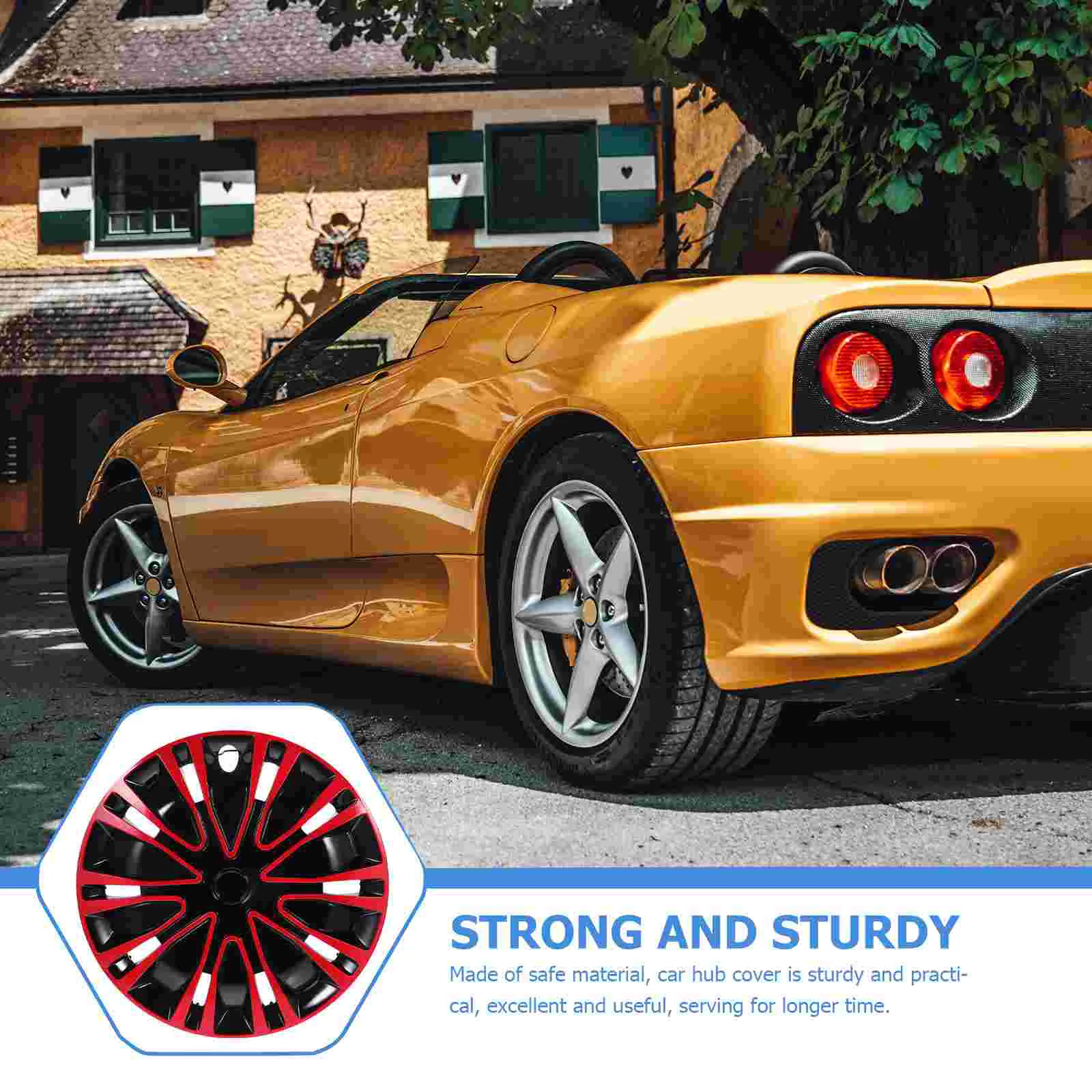 CVUTOVO De Roue 14 Pouces Cache-Moyeu Pour