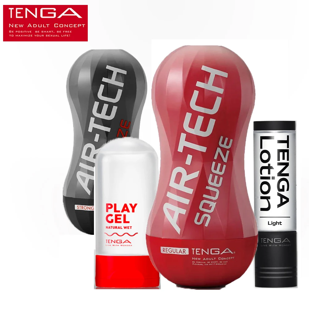Tenga Air-tech Masturbator with Lube Reusable Vacuum Sex Cup Soft Silicone Vagina Real Pussy Sexy Pocket Male Sex Toys Pocket