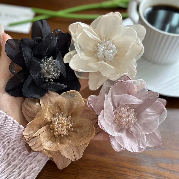Diy Fabric Fabric Flower Pins And Brooches Floral Brooch Soft