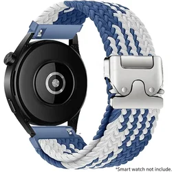 Nylon Braided Loop Strap with Parachute Buckle Bracelet Band - 20mm Width Band (ZUW)