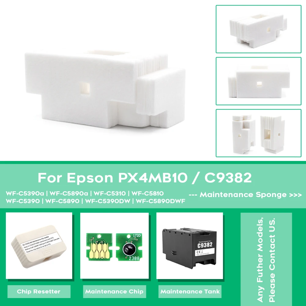 

Губка для резервуара для обслуживания принтера Epson анализатор отработанных чернил для Epson WF C5890 C5390 5390 5890 PX S887 M887F, 1 комплект