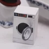 Mini Washing Machine Model House Laundry Kids Pretend Play Toy Tiny Decoration Washer Cake Topper Toilet Seat for Children 4