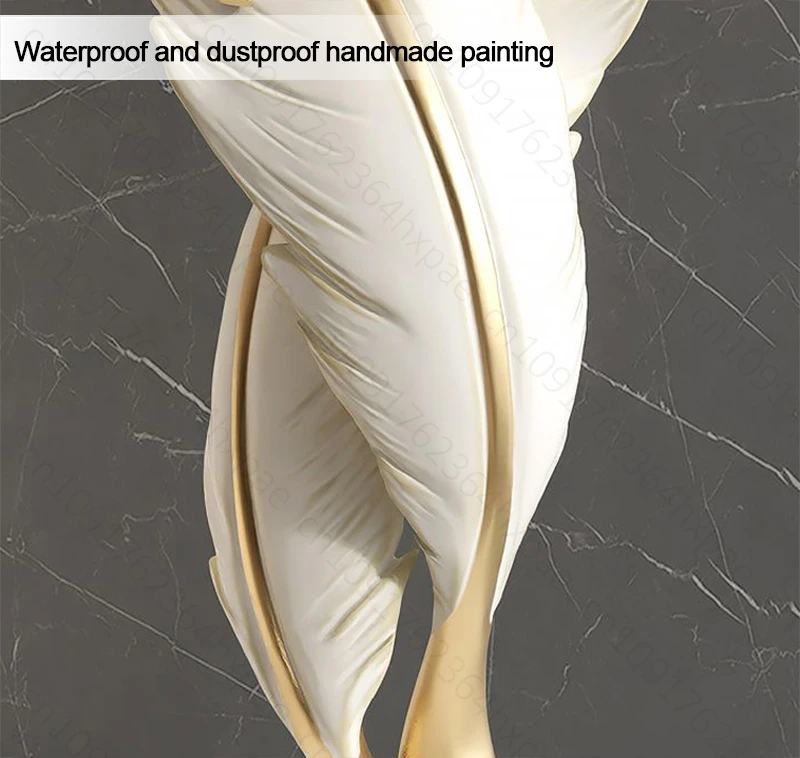 Sculpture de sol en plumes de luxe vue 5