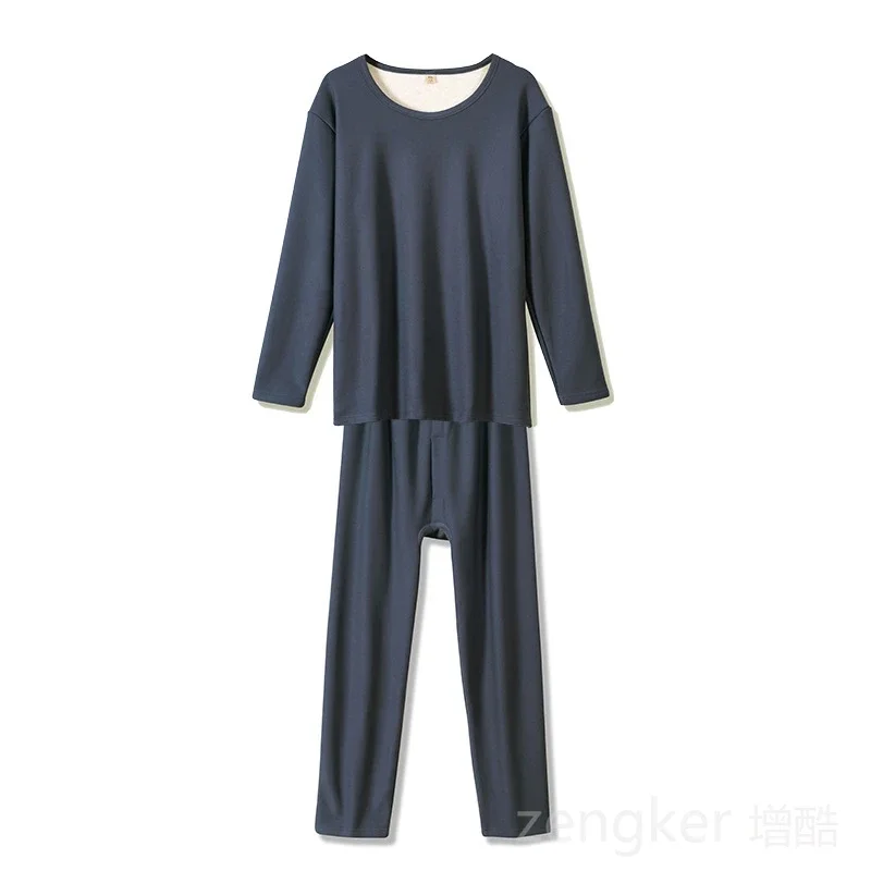Men's autumn winter thermal underwear thickened thermal suit pijamas 8XL 9XL