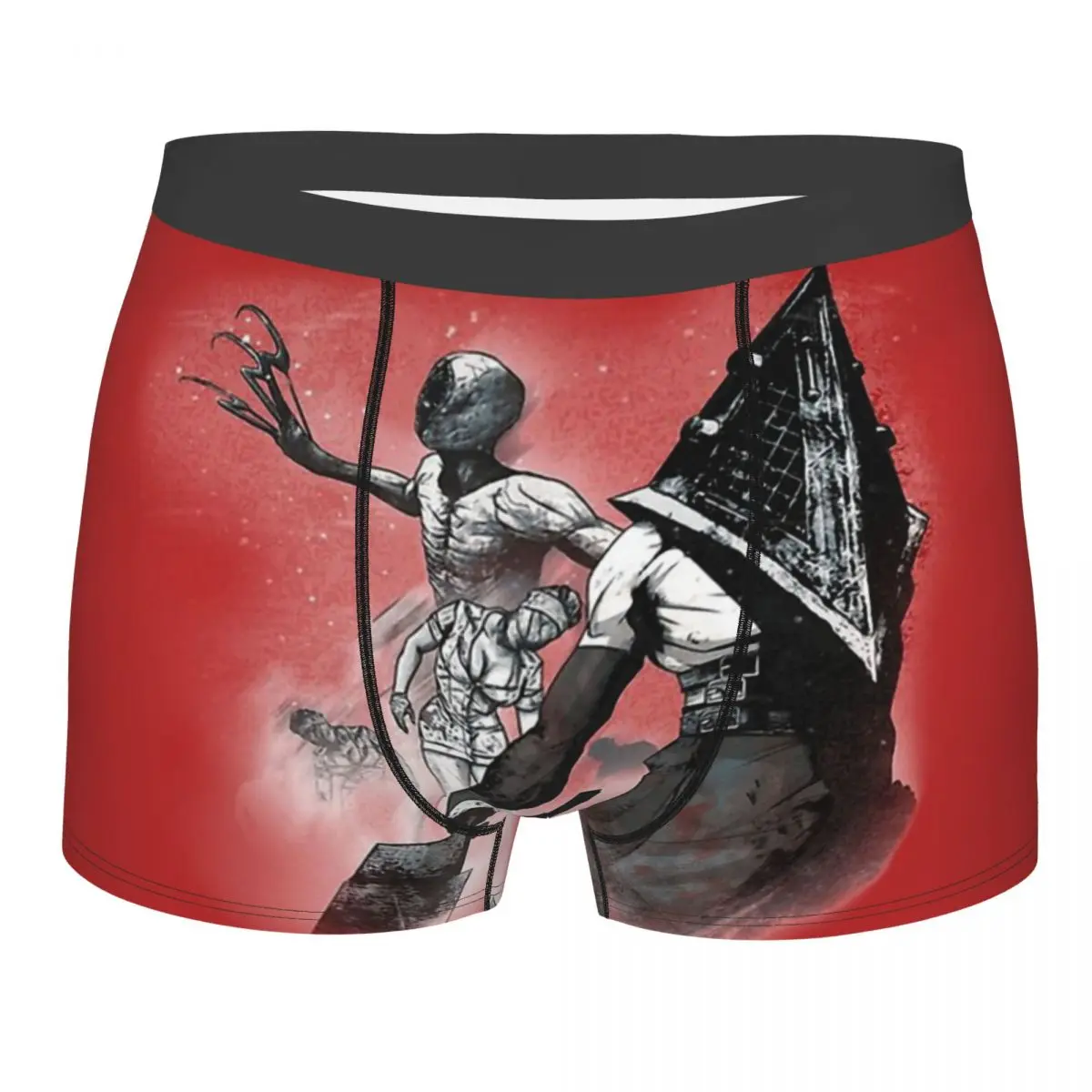 

Pyramid Head And Friends Underwear Silent Hill Horror Movie Boxer Shorts Quality Men's Panties Shorts Briefs Gift Idea