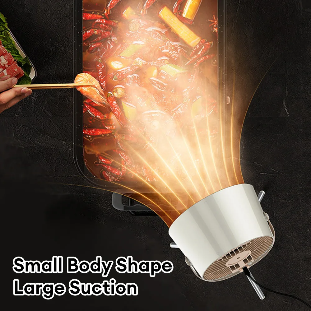 USB Desktop Mini Range Hoods Portable Exhaust Fan Small Kitchen Hood Extractor Barbecue Large Suction Cooker Hood