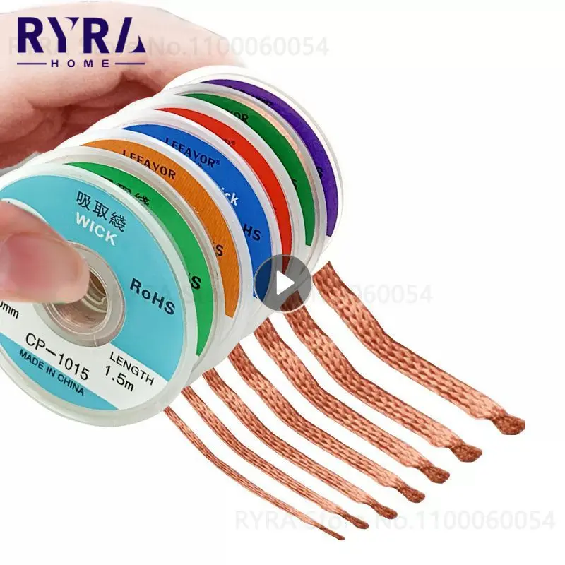 

1-3.5mm Desoldering Braid Solder Remover Welding Tin Sucker Cable Lead Cord Flux Repair Tool 200-450 ℃ Soldering Supplies