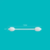 56/224pcs Baby Cotton Swabs With Safety Head Gourd Shape Stable Cotton Buds Ear Sticks For Children (56pcs Per 1