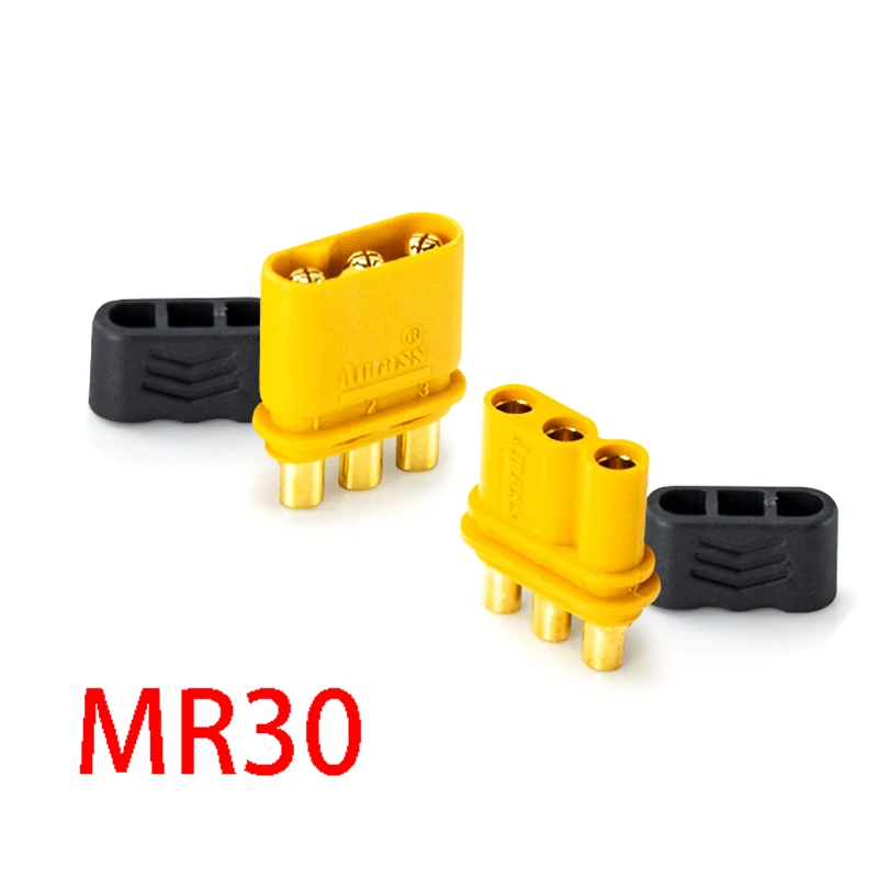 5/10/25/30 คู่ AMASS MR30 ชายหญิงขั้วต่อปลั๊ก Sheath สําหรับ RC LiPo แบตเตอรี่ RC Multicopter เครื่องบิน 1