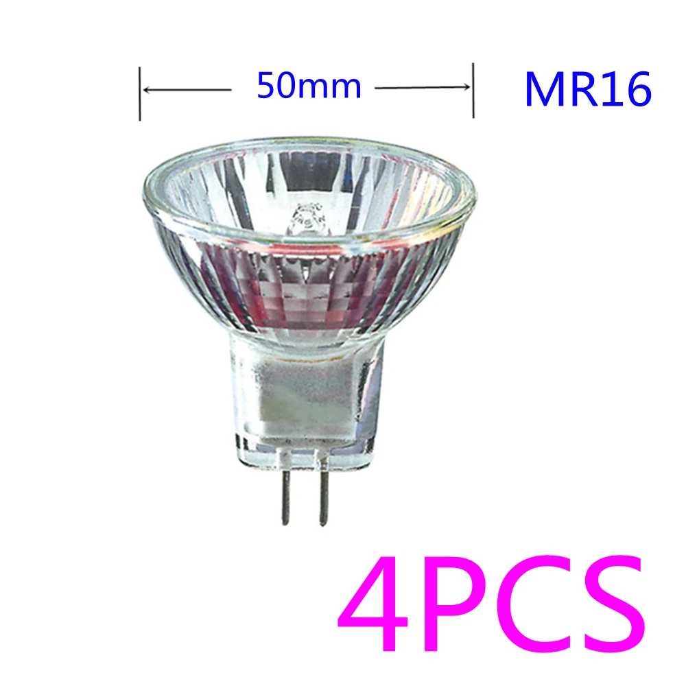 4PCS MR16 12V 20W 12V 35W MR16 50W 220V 20W 220V 35W 50W 24V 24V 100W 110V halogen light bulb