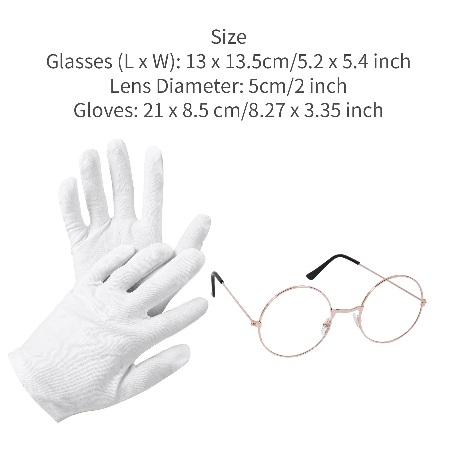 Santa Claus Glasses Matching Flat Glasses with White Gloves Christmas Party Cosplay Exquisite Accessories Stage Performance Prop anime cosplay accessories anime cosplay props superhero cosplay props