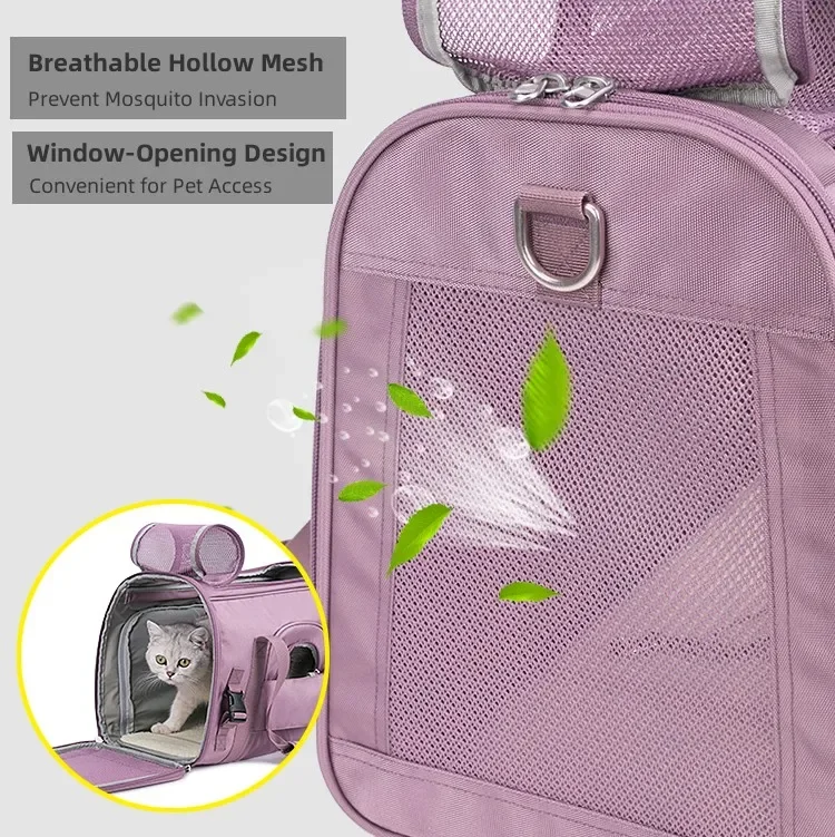 Pet Carrier Bag Pet Carrying Bag Pet Backpack Truelove Pet Bag Breathable Large Space Foldable and Water-Pepellent Pet Backpack Outdoor Travel Use Dog and Cat TLX3971
