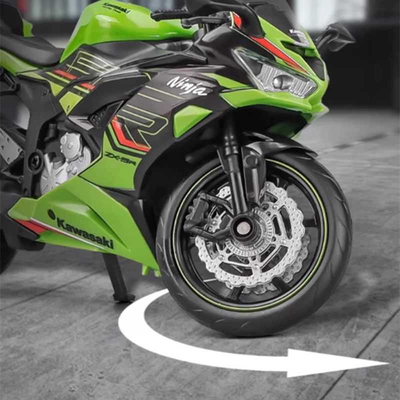 1/6 12インチサイズ ロザンナ バイクセット 1/12 Kawasaki Ninja ZX-6R Alloy Racing Cross-country