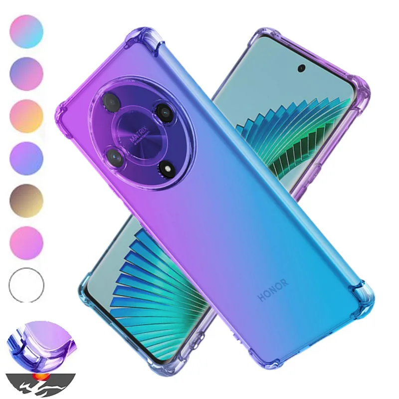 HONLEN Case For Honor Magic4 Lite 5G, 6.81 Inch Transparent Gradient - View #4