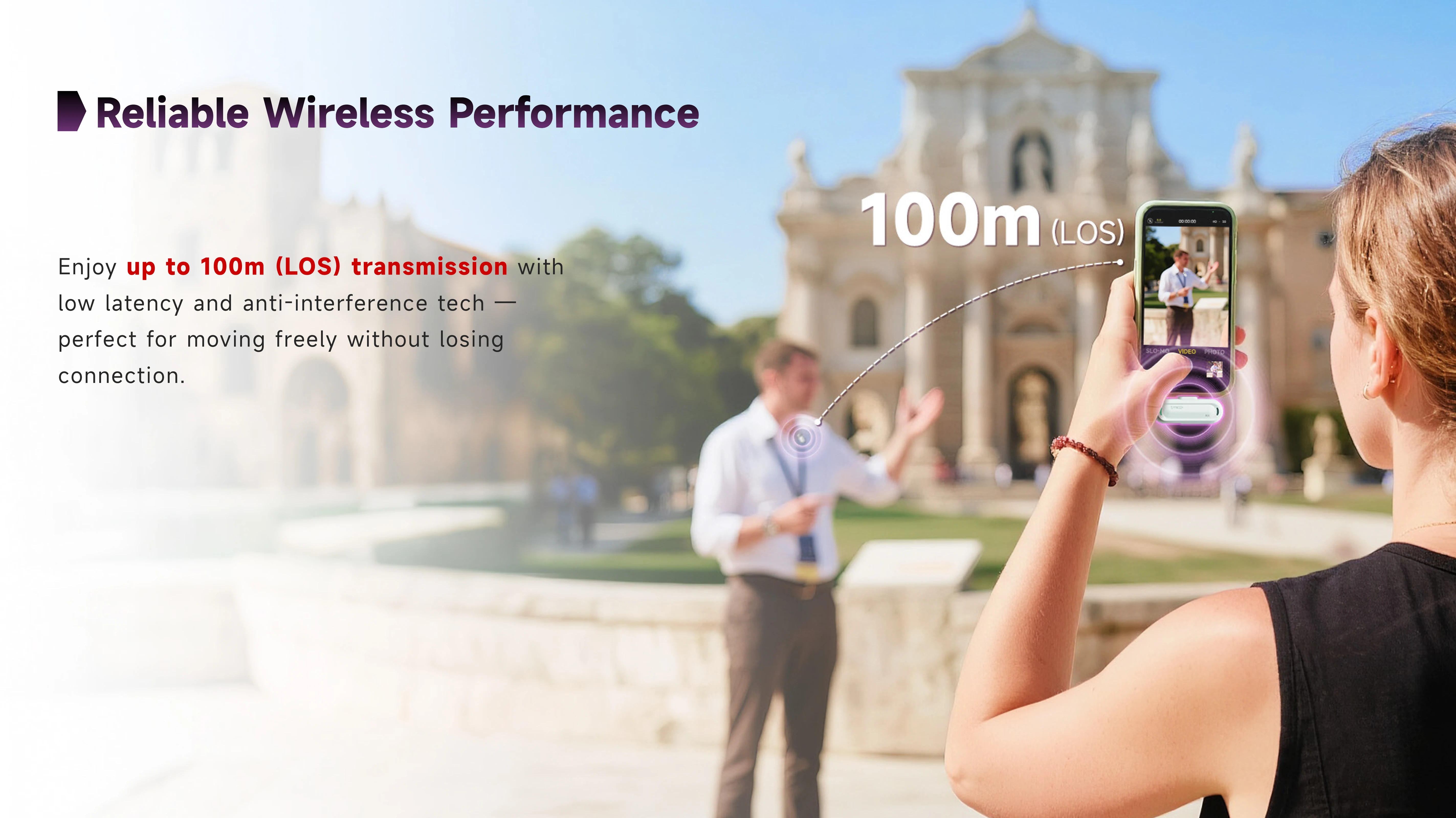 Smic 2.4G Wireless Microphone AI Noise Cancellation Studio-Quality for iPhone An