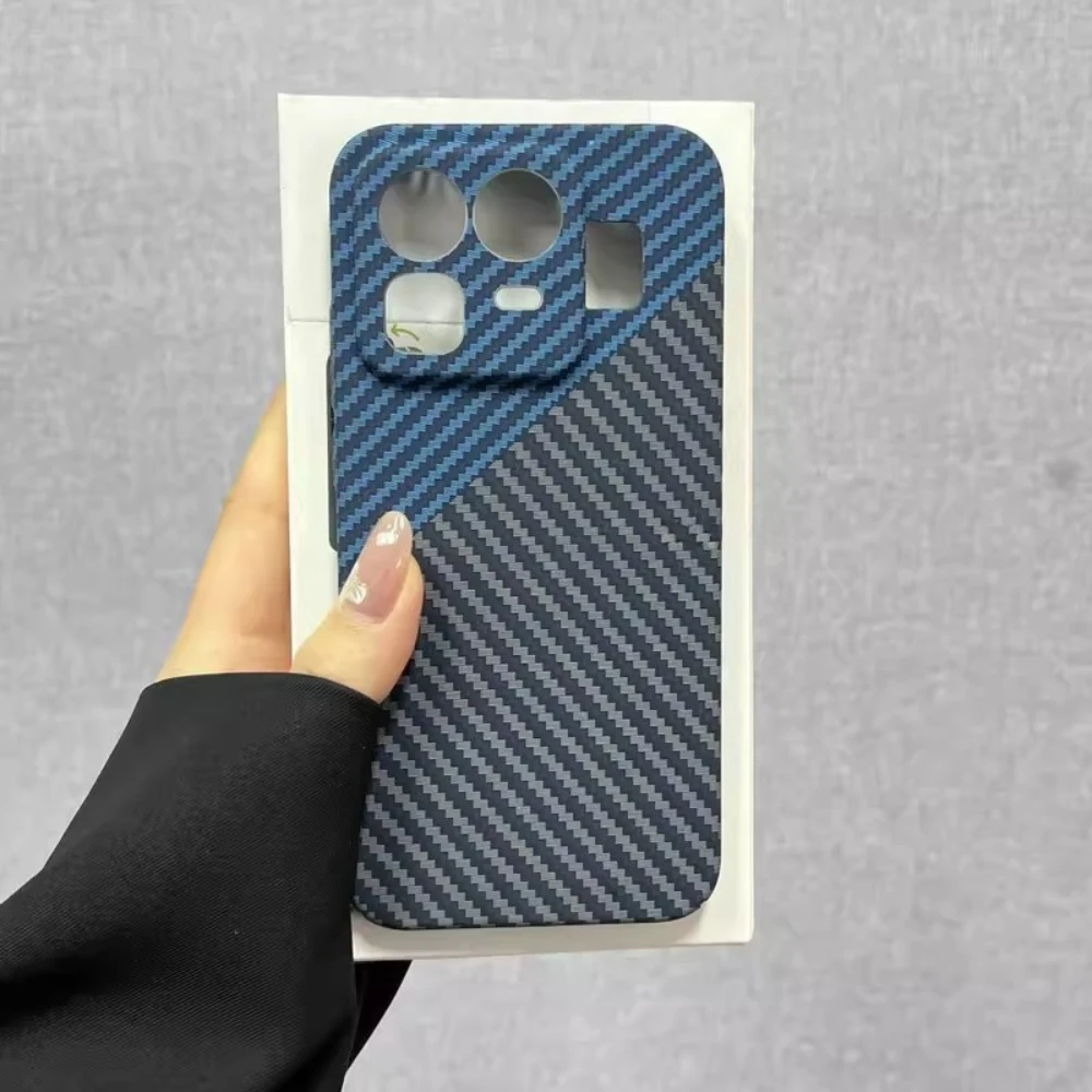 Matte Carbon Fiber Texture Non-Slip Protective Back Cover - Luxury Bumper Case
