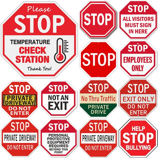 Stop Warning signs