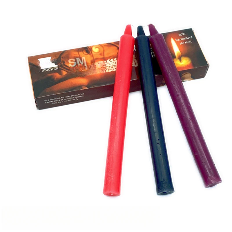 Adult SM Foreplay Props Fun Low Temperature Candles Couple Flirting Teaching Wax Dropping Toys Sex Toys for Woman femdom