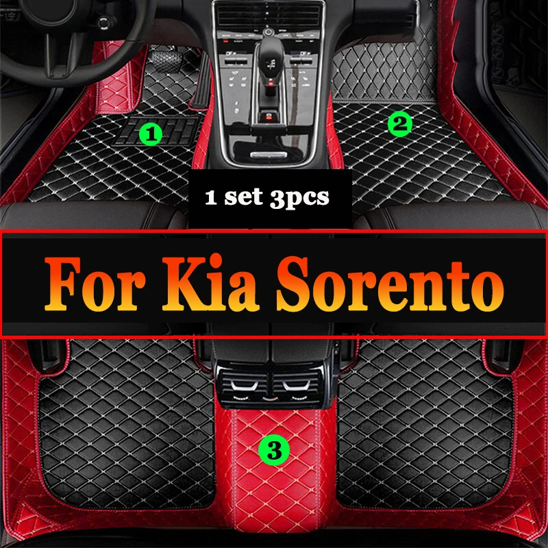 

Car Floor Mats For Kia Sorento Seven Seats 2013 2014 Custom Auto Foot Pads Automobile Carpet Cover Interior Accessories