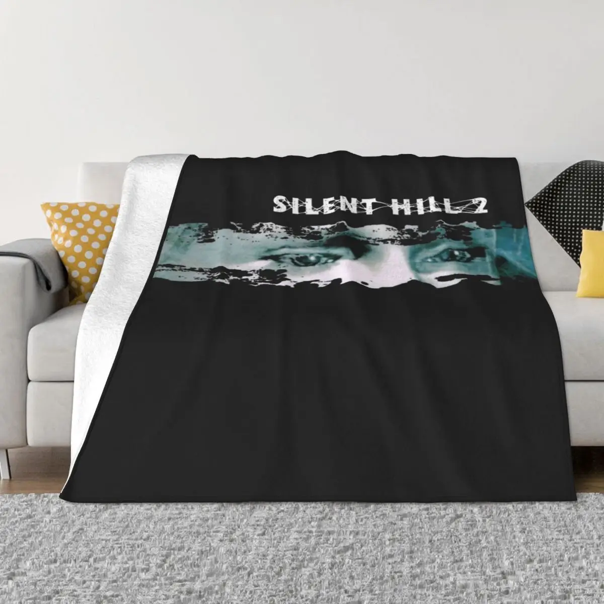 

Плюшевое одеяло Silent Hill, мягкое одеяло с узором для дивана, теплое одеяло с кондиционированием воздуха, теплое, легкое, декоративное одеяло