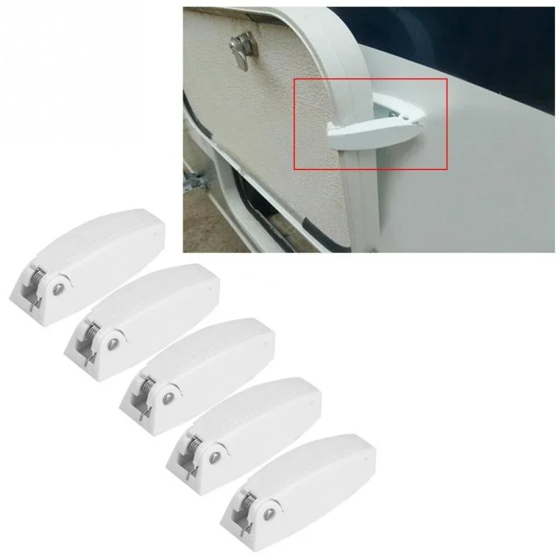

1/5PCS Motorhome Boat Caravan Camper Locker Door Hold Back Retainer Catches Latches For RV Parts & Accessories
