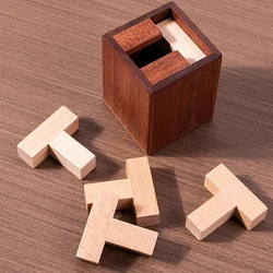 Challenging Six T Puzzle Brain Teaser - Educational Mind Game & Creative Gift (T Puzzle Box)
