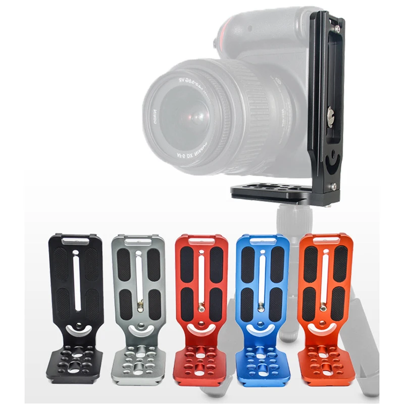 Универсальный L-образный кронштейн для камеры, быстросъемная L-пластина, винт 1/4 дюйма, швейцарская Вертикальная видеокамера, совместимая с Nikon, Canon, Sony, Fuji