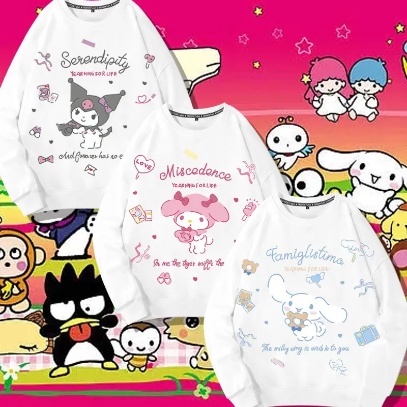 

Новинка осени 2024 года, толстовка Sanrio, пальто Kulomi Laurel Dog Melody Girl из хлопка