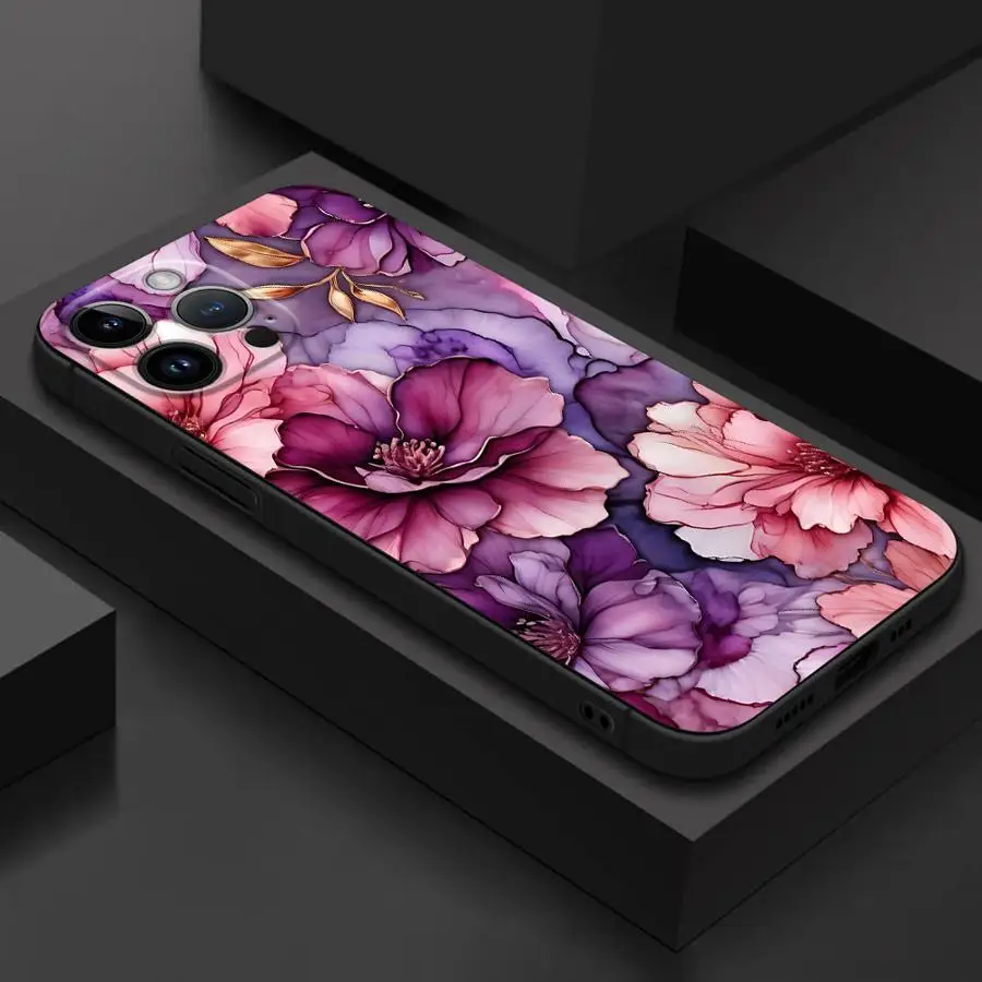 Elegant Marble Pattern TPU Soft Phone Case