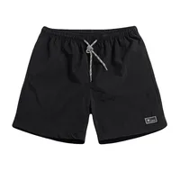 Men Drawstring Short Pants Casual Bermuda Shorts Solid Color Swim Surfing Beachwear Shorts Men's Clothing 1