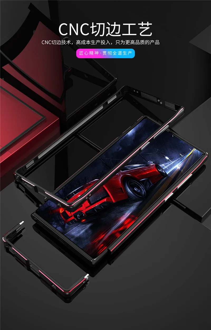 Bumper For Samsung S22 Ultra S22Plus Ultra Thin aluminum Frame Case Cover for Samsung Galaxy S22 Plus with Camera Lens Protector