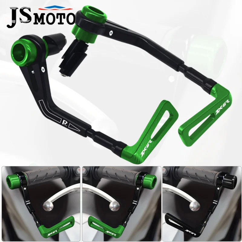

New For ZX-6R ZX6R ZX 6R 7/8" 22mm Universal Motorcycle Handguards Grips Handlebar Brake Clutch Levers Guard Protection Pads