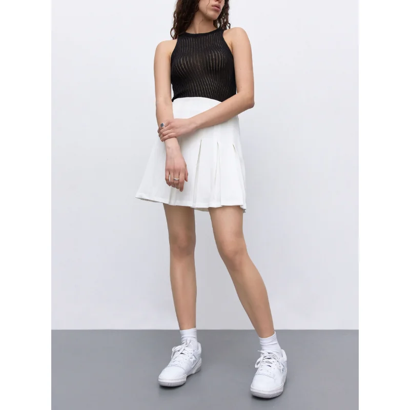 Summer Knit Hollow Out Tank Top Sleeveless For Women Slim Knitwear Pullover Women's Y2k Top Vest Slim Sexy Female Tank Top