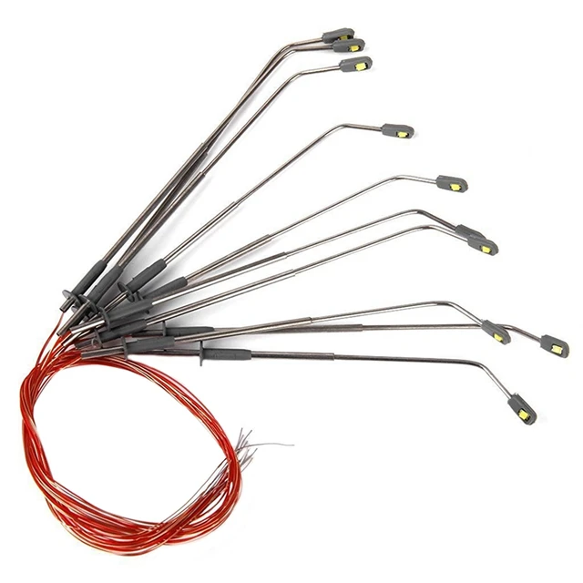 10 pieces height 8 cm model street lamp lighting single for model railroad landscape 1