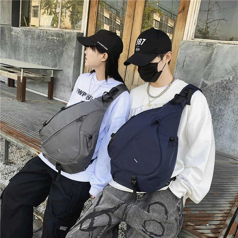 2024 New Men's and Women's Large Capacity Oblique Straddle Bag Single Shoulder Casual Bag Sports Water Drop Bag Couple Chest Bag