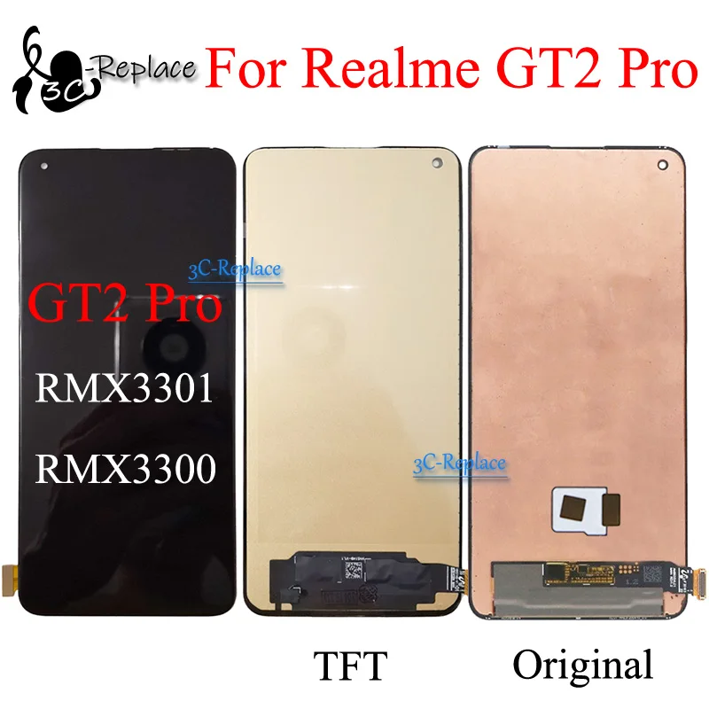 Original Amoled / TFT Black 6.7 Inch For OPPO Realme GT2 Pro RMX3301 ...