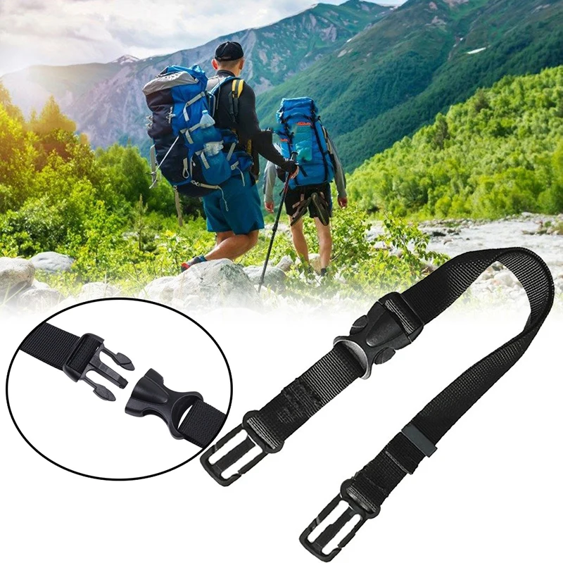 Buckle Clip Strap Adjustable Chest Harness Bag Carabiner Backpack Shoulder  Strap Webbing Belt Luggage Band Baggage Camping Tools - AliExpress