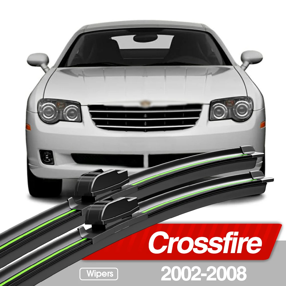 

For Chrysler Crossfire 2002-2008 Front Windshield Wiper Blades 2pcs Windscreen Window Accessories 2003 2004 2005 2006 2007
