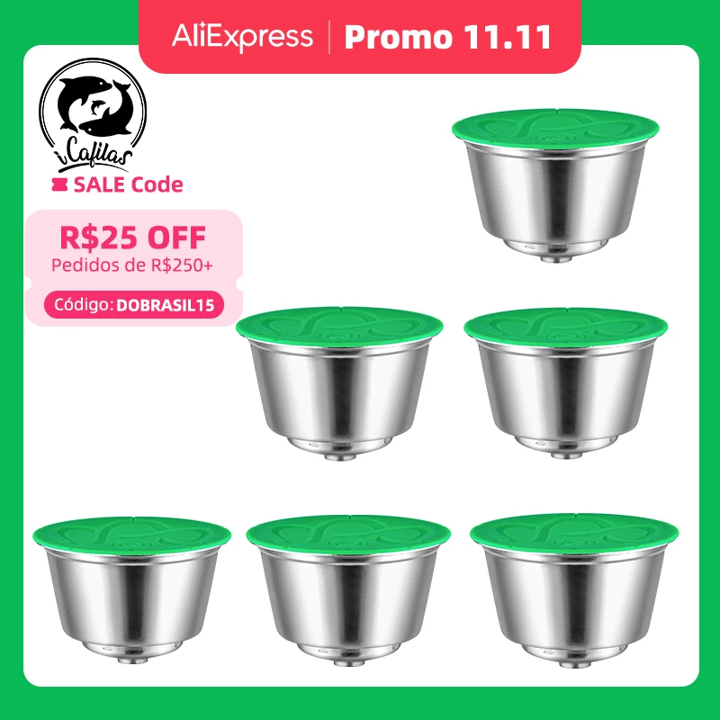 Icafilas Capsula Di Caffè Dolce Gusto Riutilizzabile Crema Ricca Capsula Di Caffè Dolce Gusto Riutilizzabile Adatta Per Macchina Da Caffè Nescafe