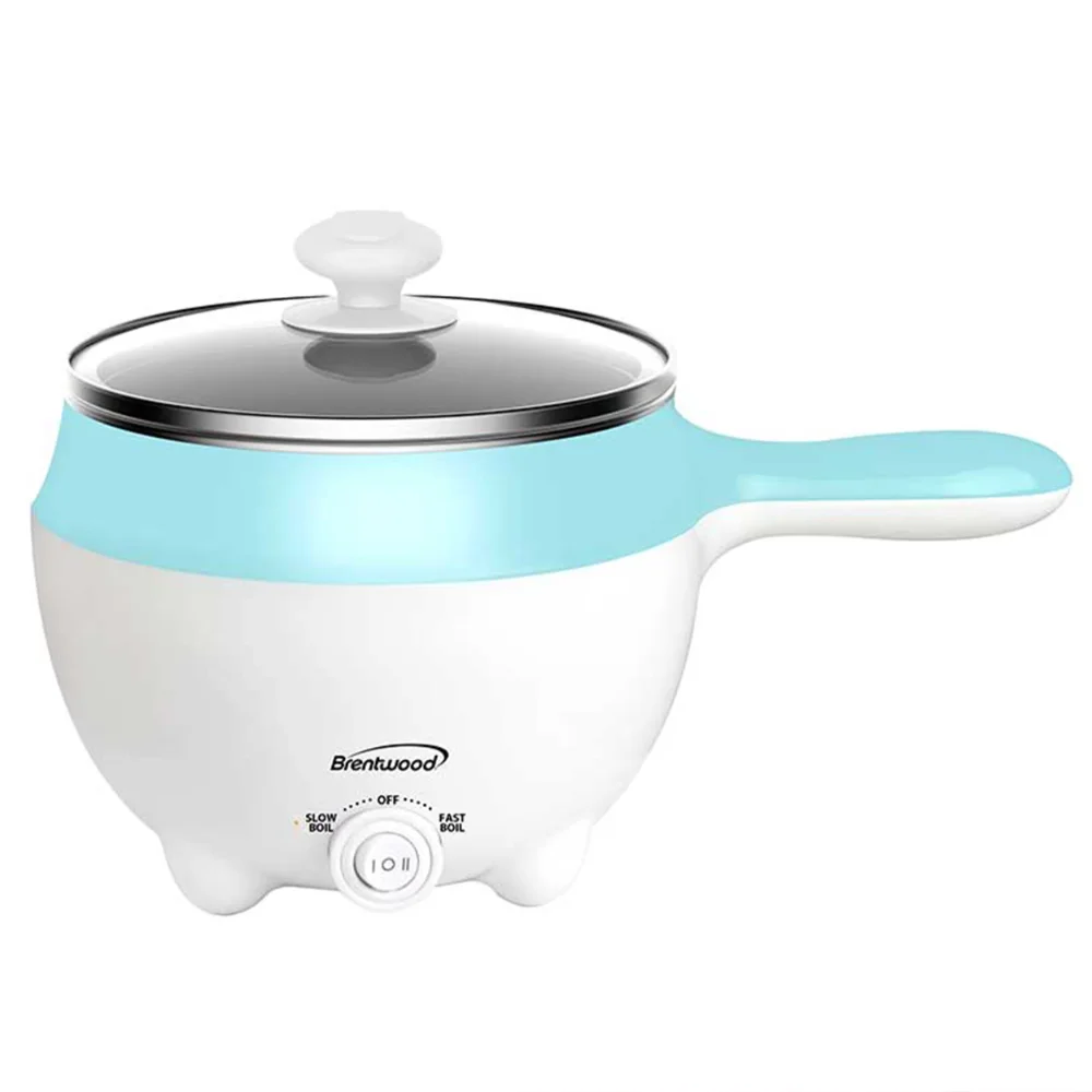 

Stainless Steel Electric Hot Pot Cooker and Food Steamer with Swivel Base